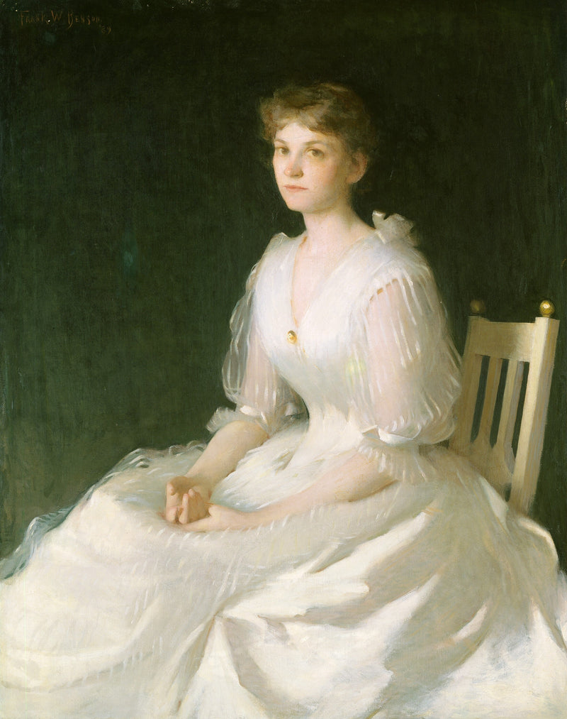 Portret w bieli - Frank Weston Benson