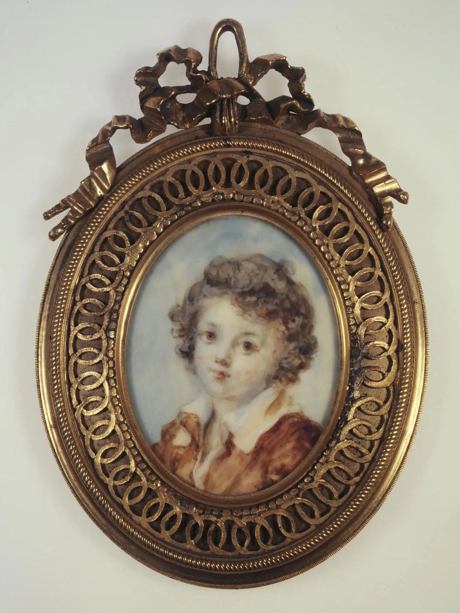 Portret w półpostaci młodego chłopca - Jean-Honoré Fragonard