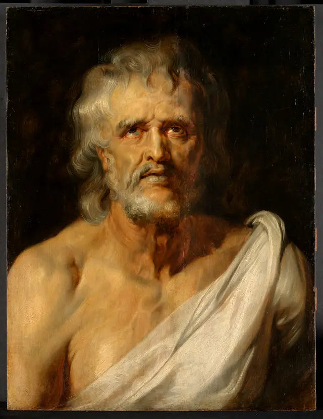 Portret w półpostaci Seneki - Peter Paul Rubens