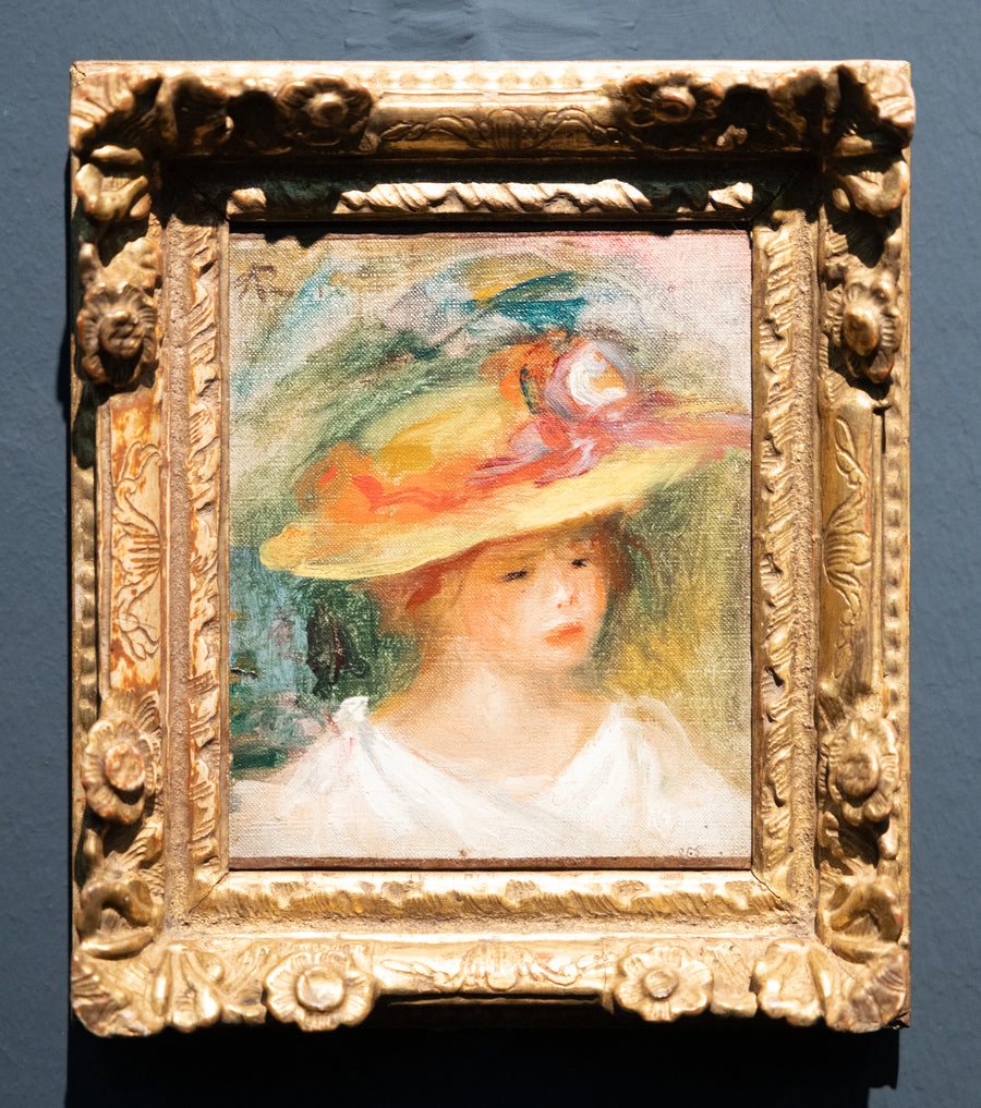 Portret dziecka w kapeluszu - Pierre-Auguste Renoir