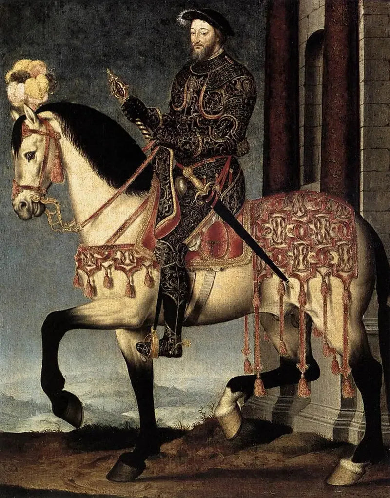 Portret jeździecki Franciszka I - François Clouet
