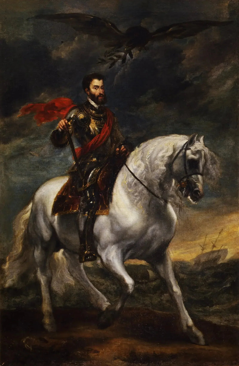 Portret konny cesarza Karola V - Antoine van Dyck