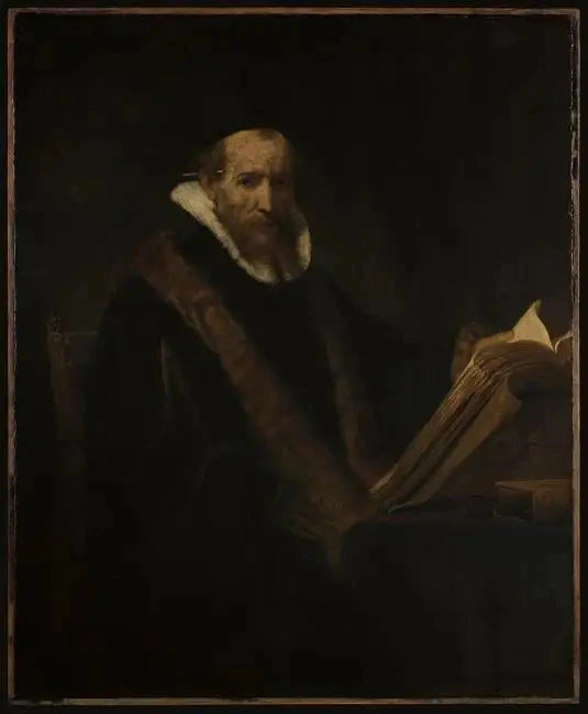 Portret uczonego przy biurku (dawniej nazywany Lipse) - Rembrandt