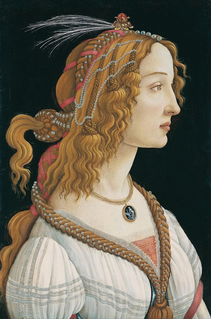 Idealny portret młodej kobiety (Simonetta Vespucci?) - Sandro Botticelli