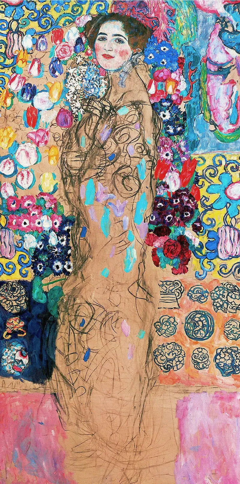 Niezakończony portret Marii Munk - Gustav Klimt