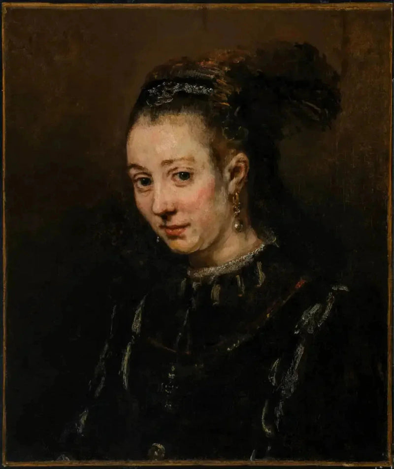 Portret młodej kobiety - Rembrandt