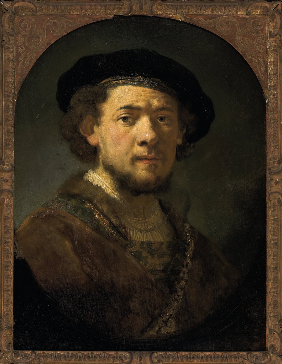 Autoportret z złotym łańcuchem - Rembrandt