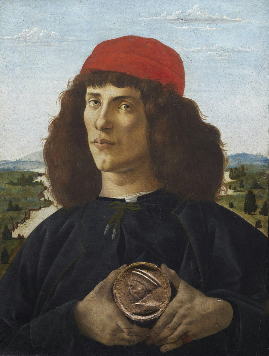 Portret mężczyzny z medalem Cosme starszy - Sandro Botticelli