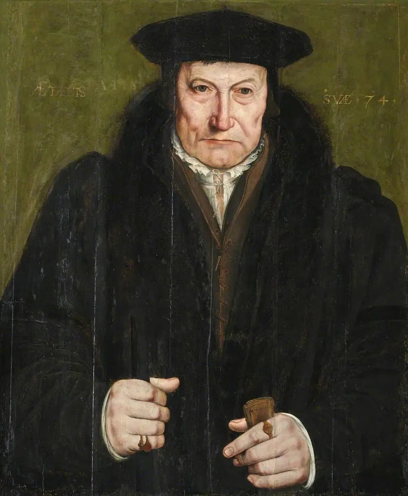 Portret dżentelmena (czasami identyfikowany jako biskup Fisher, 1469–1535) - Hans Holbein Młodszy