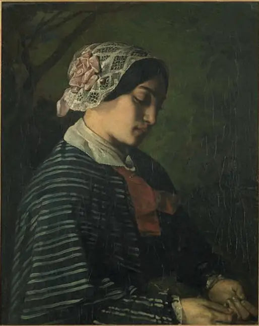 Przypuszczalny portret młodej dziewczyny z Ornans - Gustave Courbet
