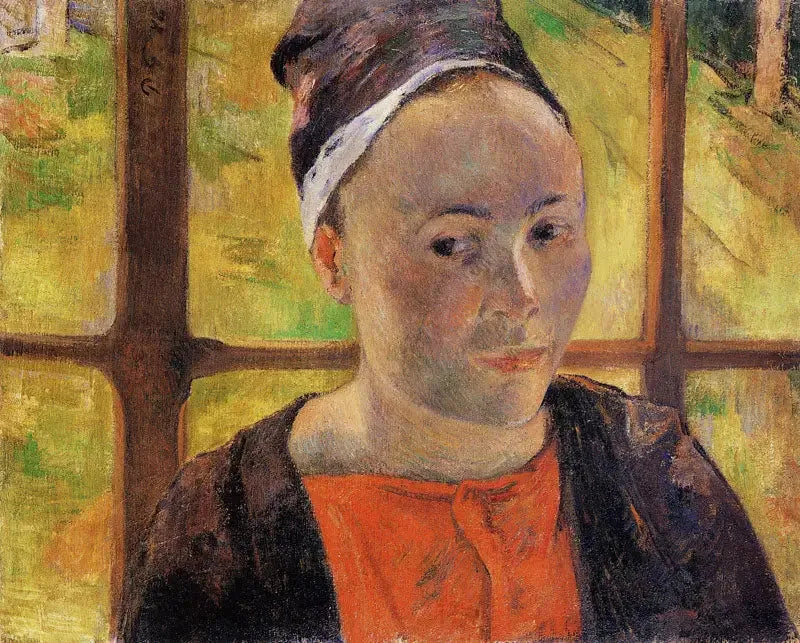 Portrait présomptif de Marie Lagadu - Paul Gauguin image 1 reproduction artisanale de tableau