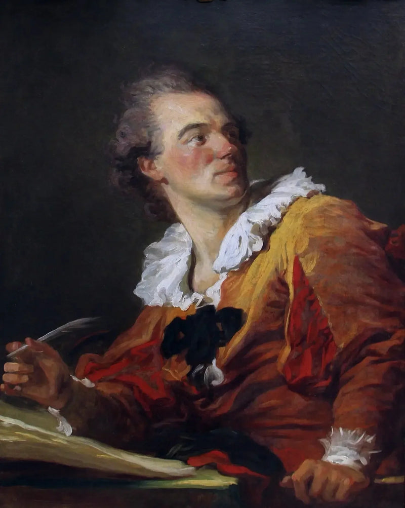 Przypuszczalny portret Louisa-Françoisa Praulta, dawniej znany jako: Inspiracja - Jean-Honoré Fragonard