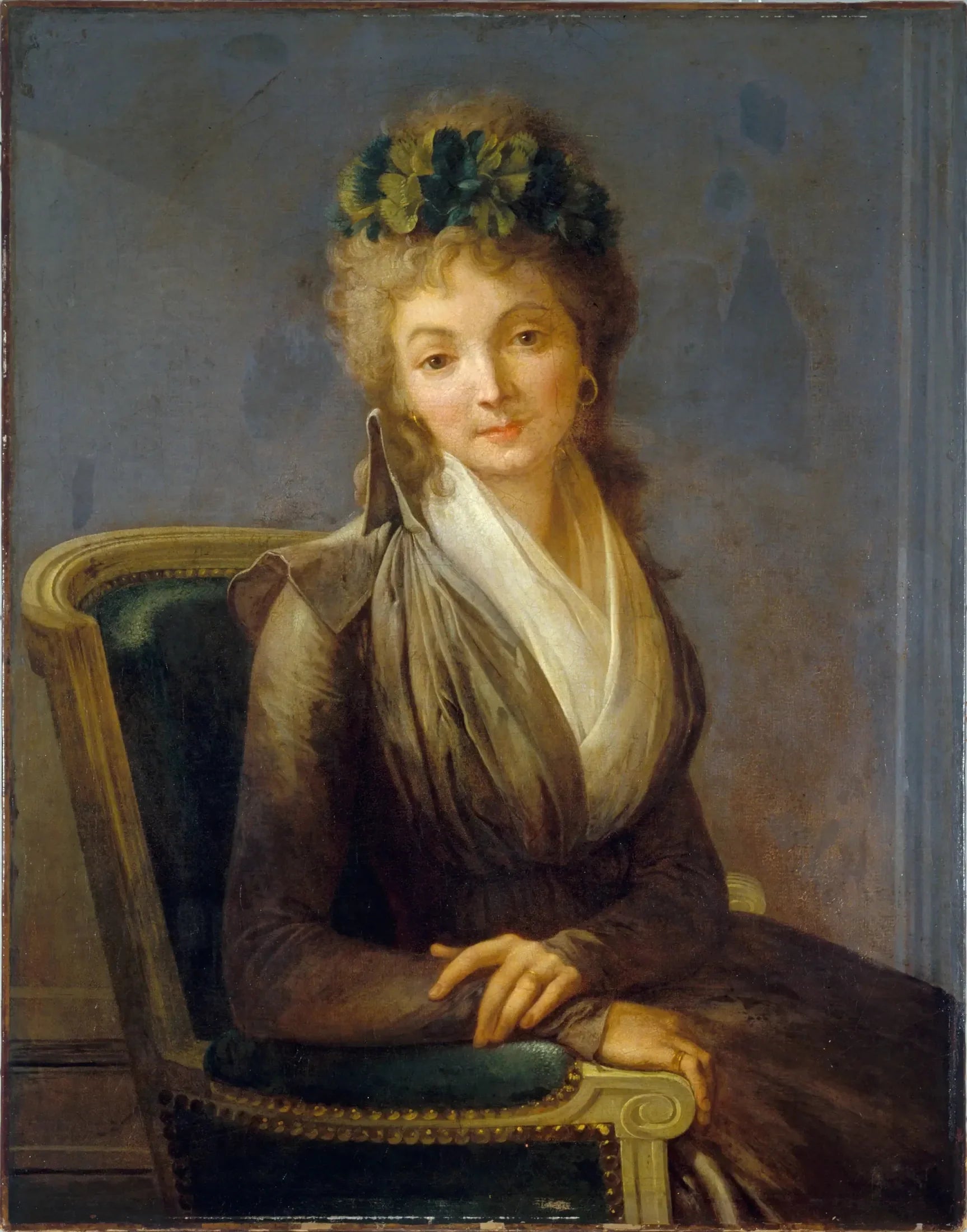 Portrait présupposé de Lucile Desmoulins (1771-1794) - Louis-Léopold Boilly image 1 copie peinte à la main à l’huile