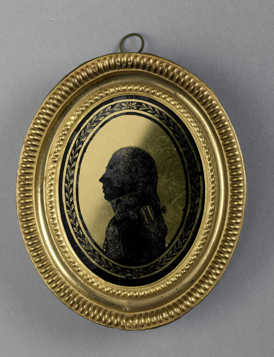 Portrait de silhouette d'un homme en uniforme d'officier - François Joseph Weygand