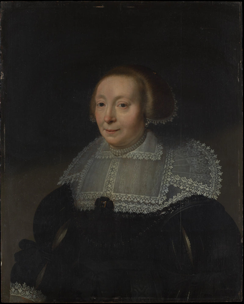 Portrait of a Woman with a Lace Collar - Michiel Jansz. van Mierevelt
