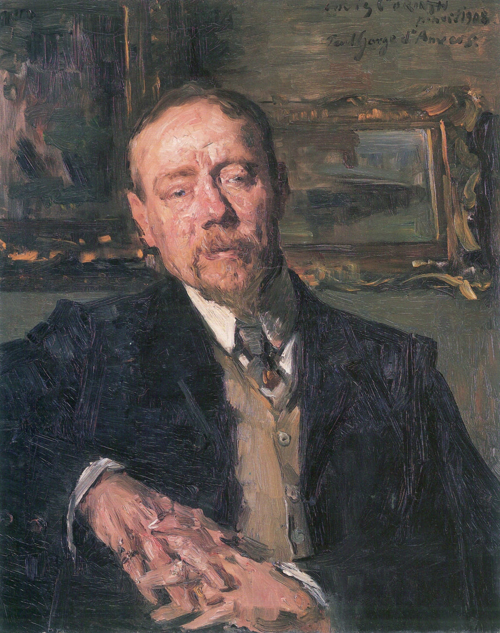 Porträt Eugène Gorge - Lovis Corinth image 1 reproduction artisanale de tableau