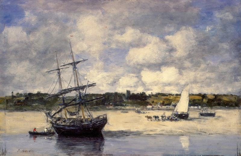 Portrieux - Wybrzeże przy niskiej wodzie - Eugène Boudin