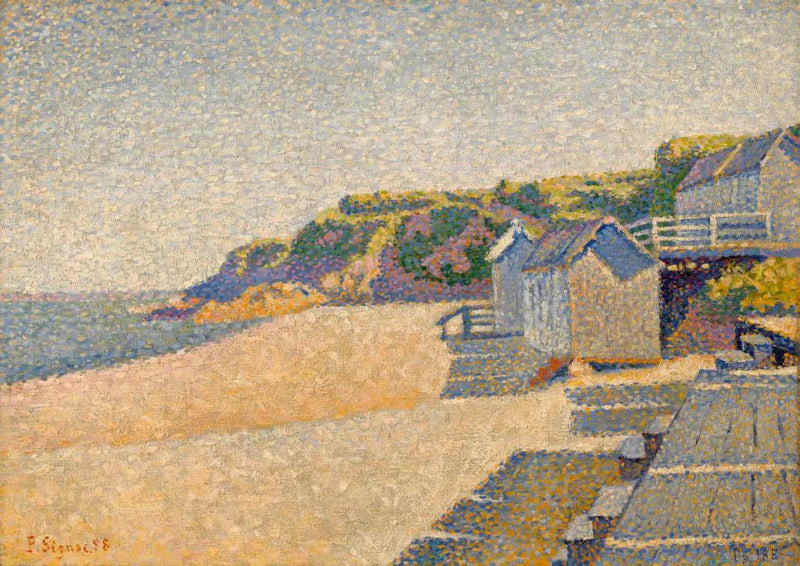 Portrieux, Kabiny Łazienkowe, Opus 185 (Plaża hrabiny) - Paul Signac