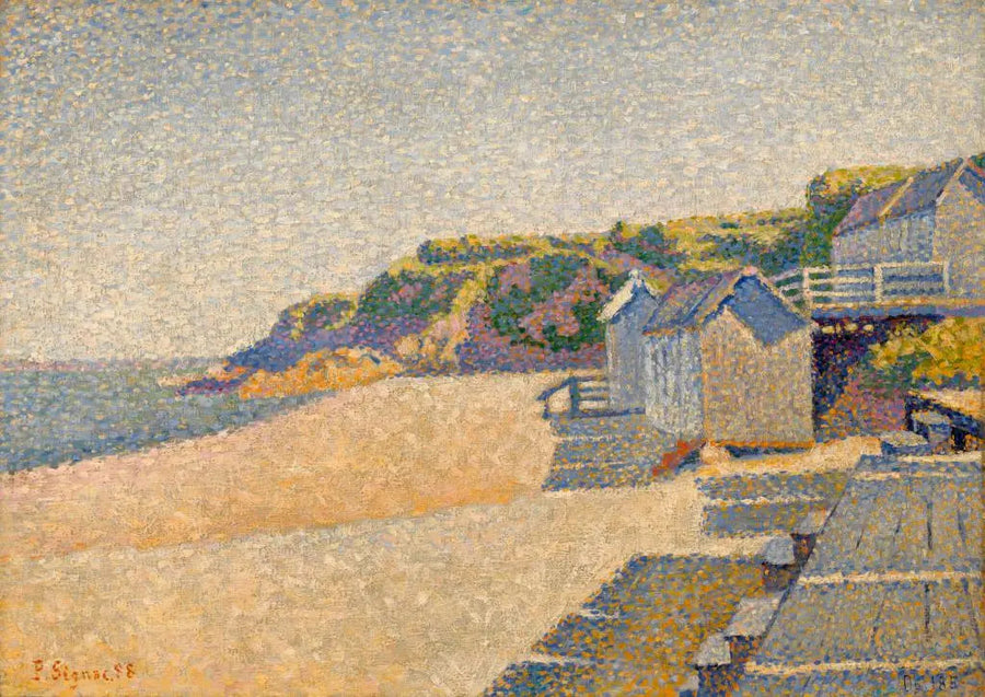 Portrieux, Kabiny Łazienkowe, Opus 185 (Plaża hrabiny) - Paul Signac