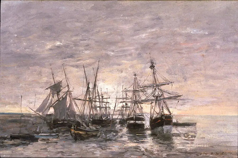 Portrieux - Niski stan wody - Eugène Boudin