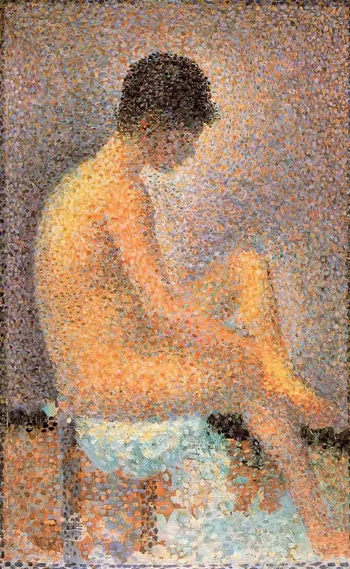 Siedząca modelka, z profilu - Georges Seurat