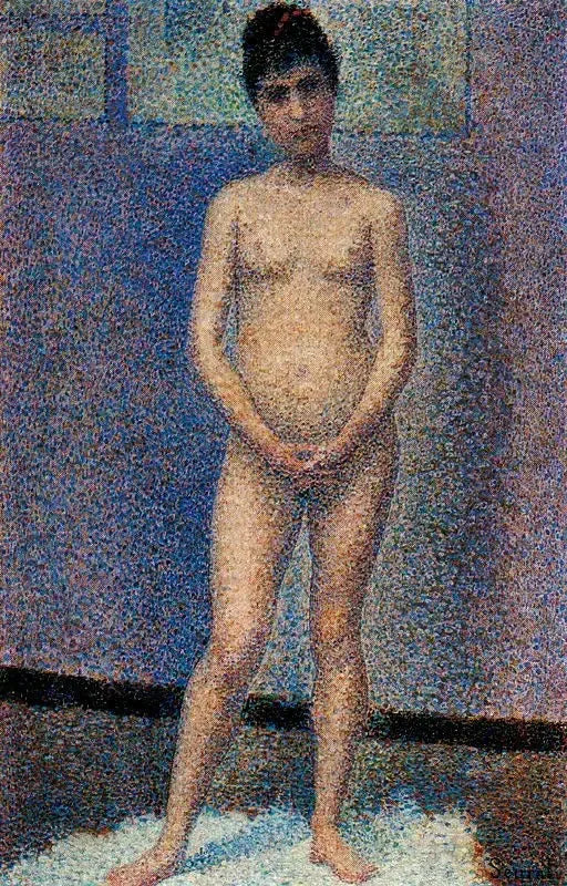 Portret frontal - Georges Seurat