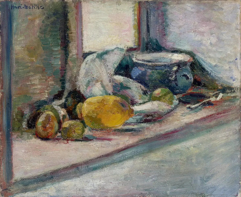 Niebieska doniczka i cytryna - Henri Matisse