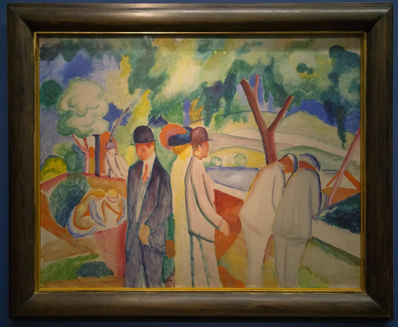 Wózek (Duży wózek świetlny) - August Macke
