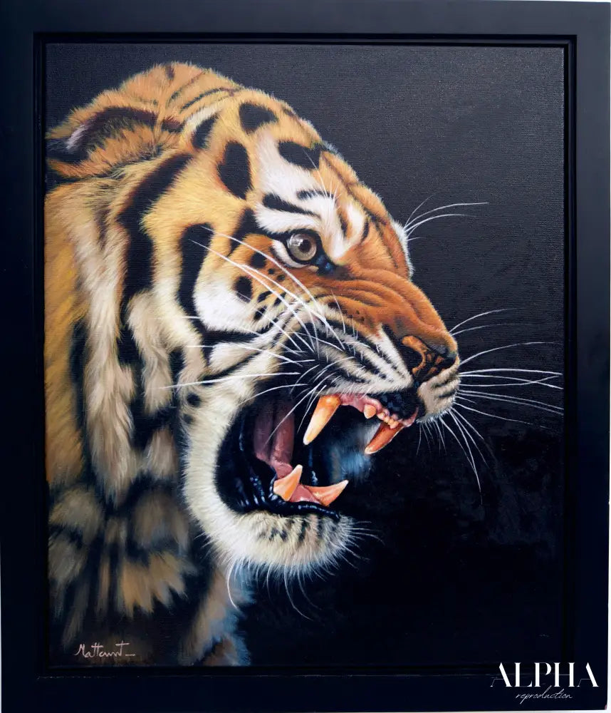 Power of Tiger - Ketwalin | 50 x 70 cm Reproductions de tableaux à la peinture à l’huile