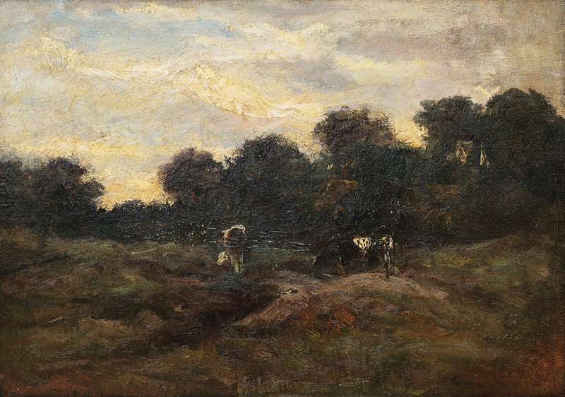 Łąka z krowami - Vincent van Gogh