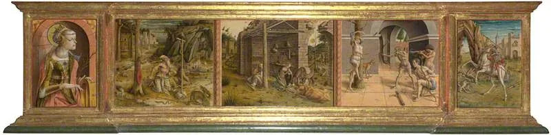 Prédella La Madonna della Rondine - Carlo Crivelli