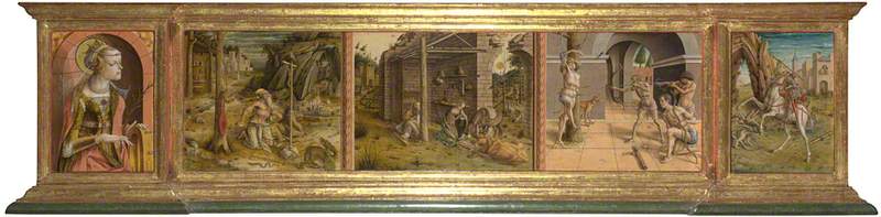 Prédella La Madonna della Rondine - Carlo Crivelli