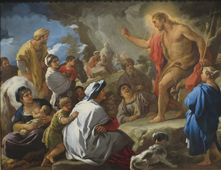 Kazanie świętego Jana Chrzciciela - Luca Giordano