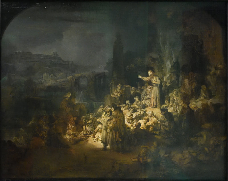 Kazanie św. Jana Chrzciciela - Rembrandt