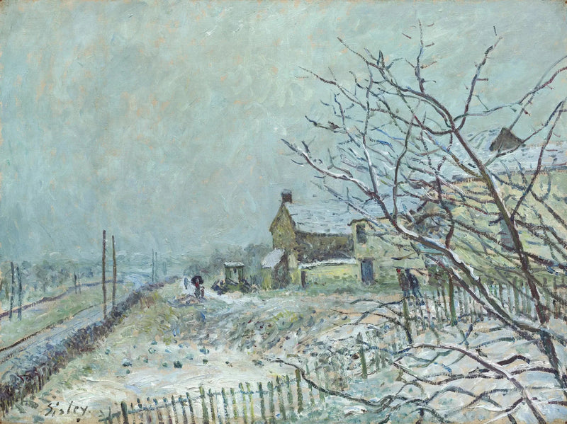 Pierwszy śnieg w Veneux-Nadon - Alfred Sisley