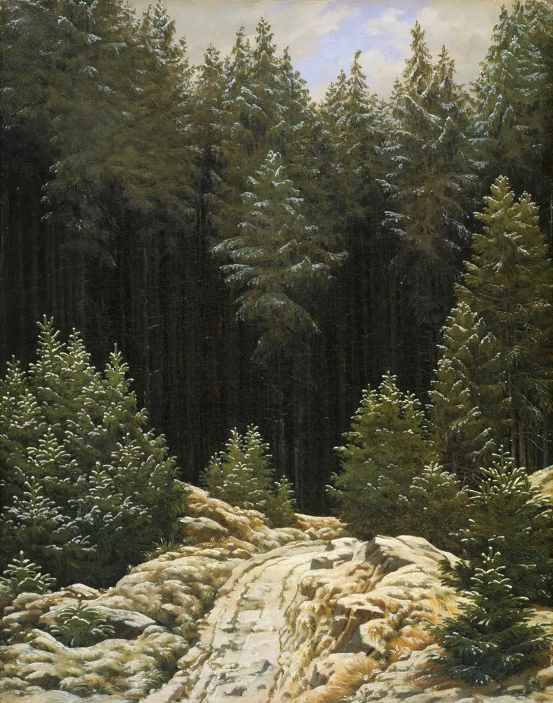 Pierwszy śnieg - Caspar David Friedrich