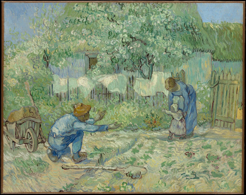 Pierwsze kroki, według Milleta - Vincent van Gogh