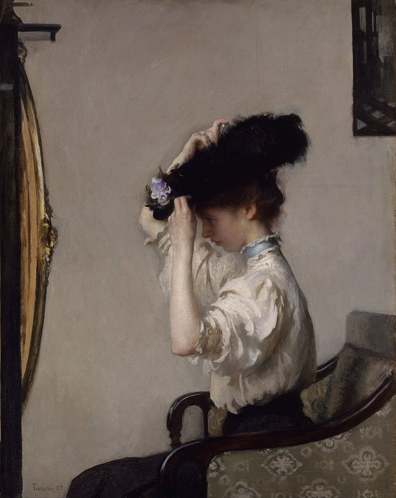 Przygotowanie na poranek - Edmund Charles Tarbell