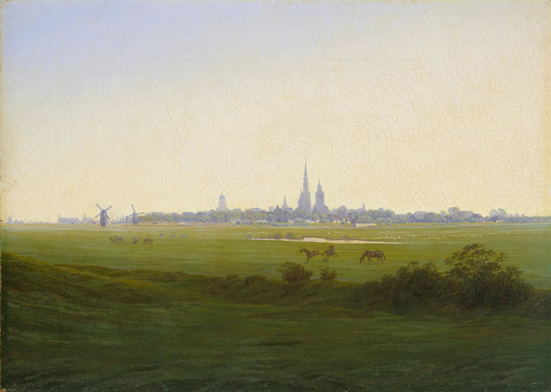 Blisko Greifswaldu - Caspar David Friedrich