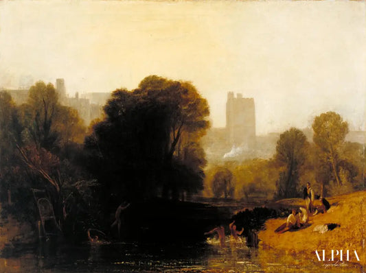 Près de l'écluse de la Tamise - William Turner - Reproductions de tableaux et peintures haut de gamme