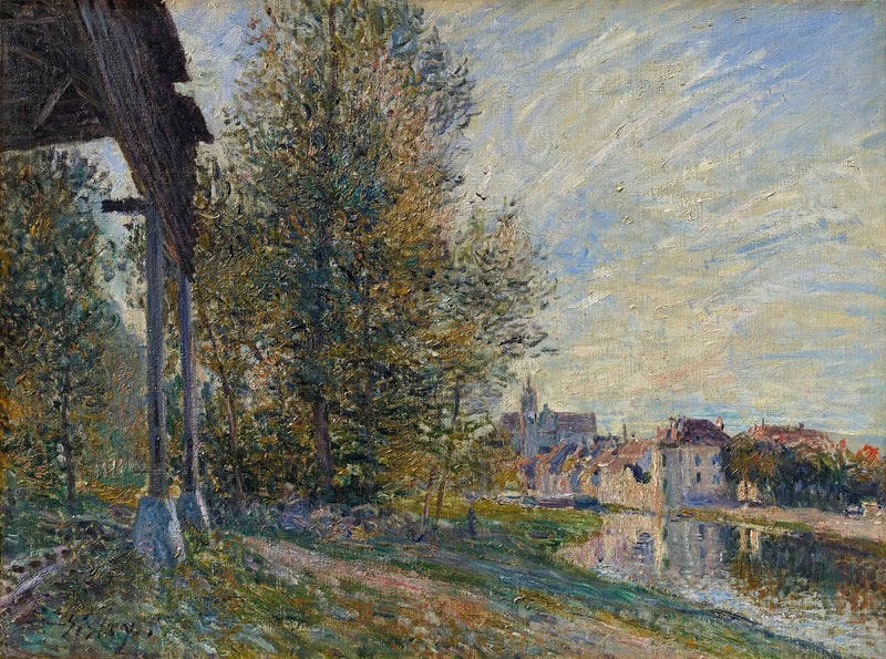 Blisko Moret-sur-Loing - Alfred Sisley