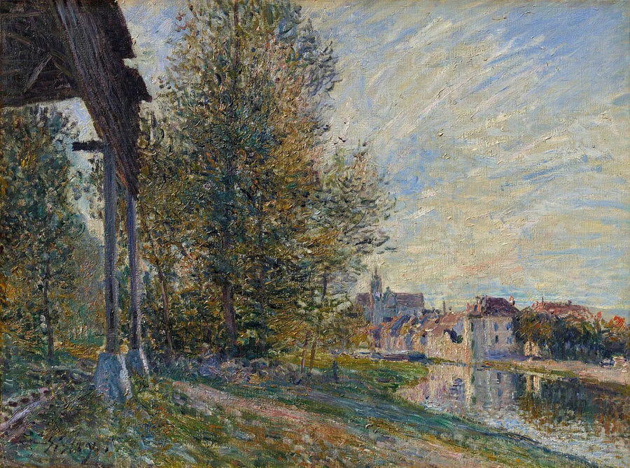 Blisko Moret-sur-Loing - Alfred Sisley