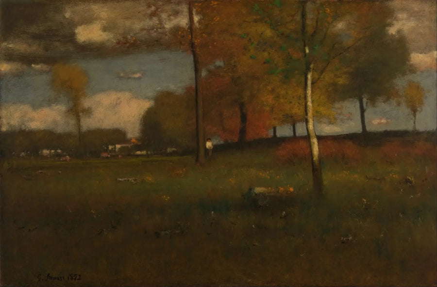 Blisko wioski, październik - George Inness