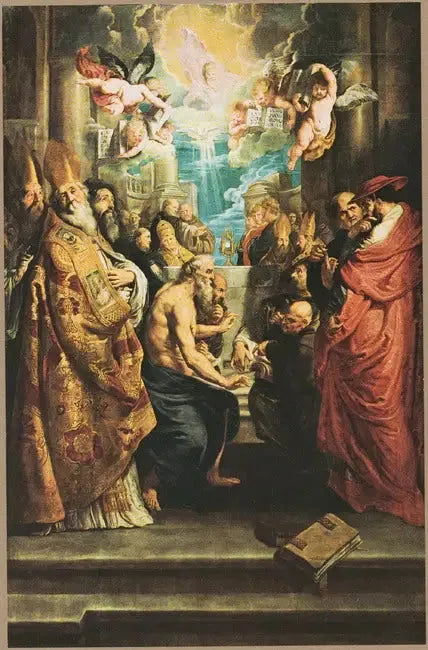 Rzeczywista obecność w Eucharystii - Peter Paul Rubens