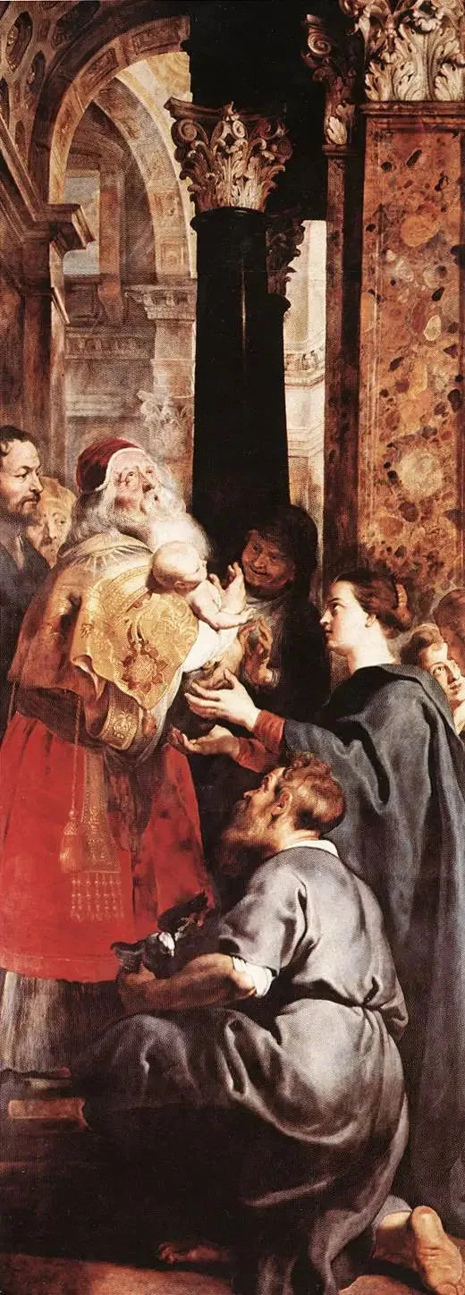 Prezentacja w Świątyni (prawy panel triptyku) - Peter Paul Rubens