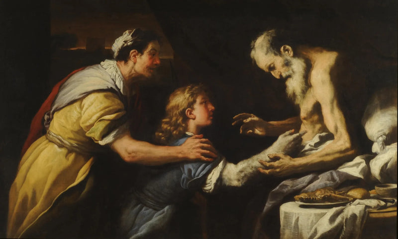 Prezentacja Jakuba dla Izaaka - Luca Giordano