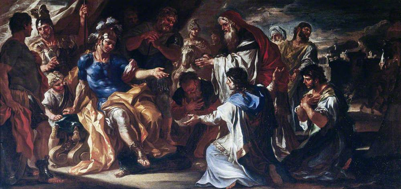 Priam w namiocie Achillesa - Francesco Solimena