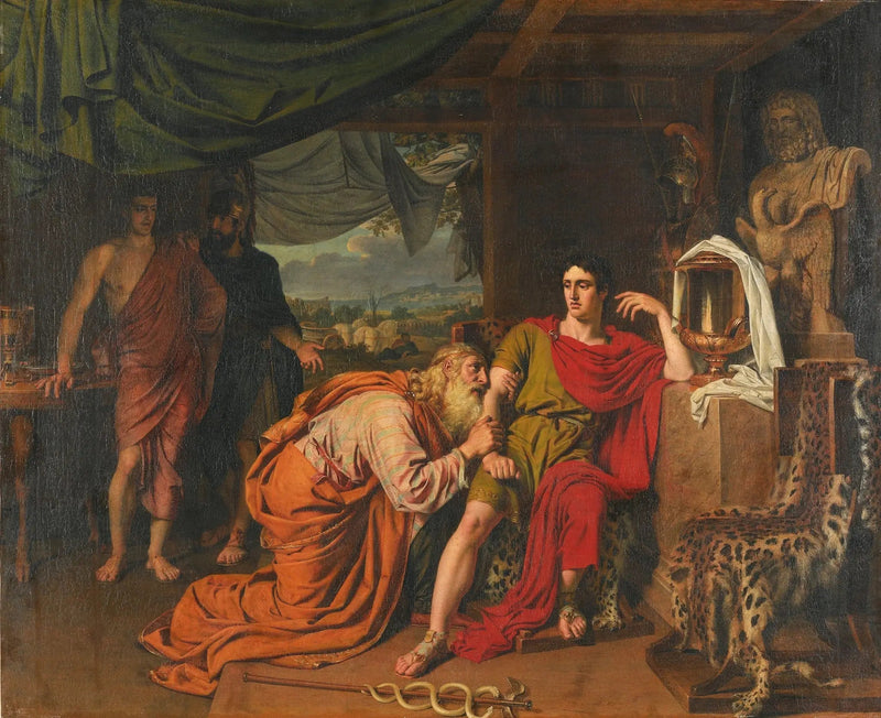 Priam prosi Achillesa o oddanie ciała Hektora - Aleksander Iwanow