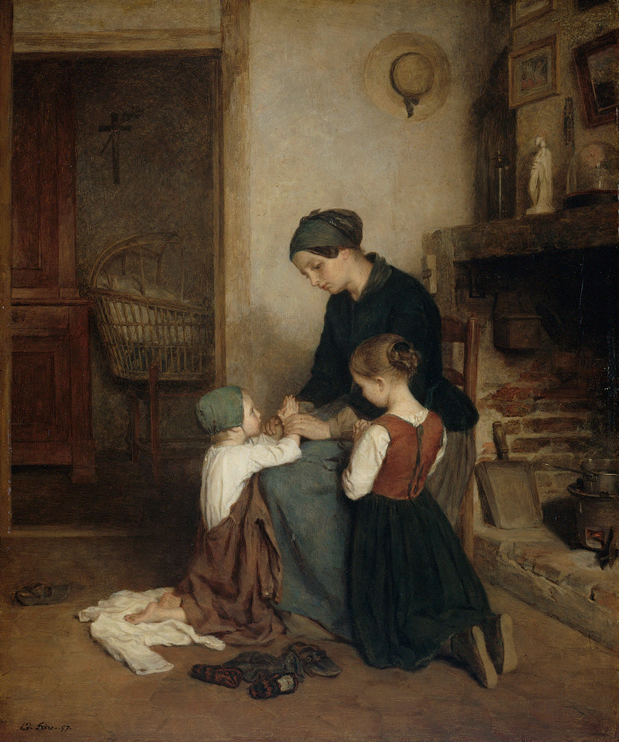 La prière du soir - Pierre-Édouard Frère