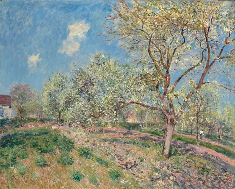 Wiosna w Veneux - Alfred Sisley